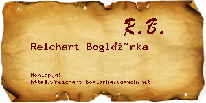 Reichart Boglárka névjegykártya